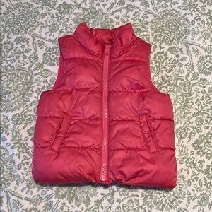Kids Red Puffer Vest